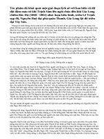 Phân tích Hồi thứ mười bốn rút trong tác phẩm Hoàng Lê nhất thống chí của Ngô gia văn phái và phát biểu cảm nghĩ.