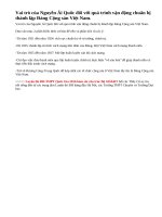 Nêu vai trò của Nguyễn Ái Quốc đối với quá trình vận động chuẩn bị thành lập Đảng Cộng sản Việt Nam