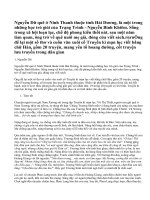 Giới thiệu một vài nét về Nguyễn Dữ. Tóm tắt Chuyện người con gái Nam Xương