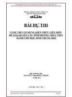 Vận dụng kiến thức liên môn giúp bạn hiểu thêm về quê hương đồng nai 