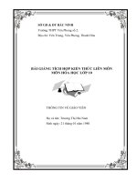 Tích hợp kiến thức các môn vật lý, toán học, sinh vật và giáo dục công dân vào giảng dạy bài “OXI OZON ” môn hóa học 10