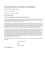 Viết văn bản tường trình về một vụ lộn xộn mới xảy ra trong lớp