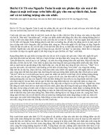 Phát biểu cảm nghĩ về một đoạn văn mà em thích nhất trong bài kí Cô Tô của Nguyễn Tuân