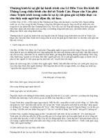 Cảm nhận về đoạn văn Vào phủ chúa Trịnh trích Thượng kinh ký sự của Lê Hữu Trác