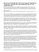 Phân tích xung đột kịch trong tác phẩm Bắc Sơn của Nguyễn Huy Tưởng