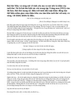 Cảm nhận về bài thơ Mây và sóng của đại thi hào Ta-gor qua bản dịch của Nguyễn Đình Thi