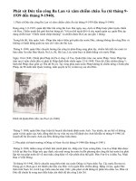 Chiến tranh thế giới thứ hai bùng nổ và lan rộng ở châu Âu