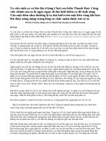 Đóng vai Lê Thận kể lại chuyện sự tích Hồ Gươm