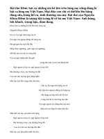 Phân tích bài thơ Khúc hát ru những em bé lớn trên lưng mẹ của Nguyễn Khoa Điềm (bài 2)