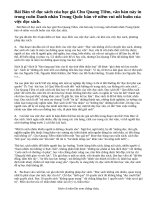 Phân tích bài Bàn về đọc sách của Chu Quang Tiềm và nói lên cảm nghĩ.