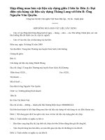 Gia đình em và cửa hàng vật liệu xây dựng làm hợp đồng thống nhất với nhau về mua bán. Em hãy giúp bố mẹ làm bản hợp đồng đó