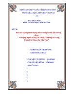 Báo cáo đánh ĐTM dự án đầu tư xây dựng dự án nghĩa trang