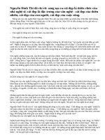 Phân tích và nêu cảm nhận của em về bài Tiếng nói của văn nghệ của Nguyễn Đinh Thi.