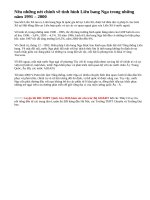 Nêu những nét chính về tình hình Liên bang Nga trong những năm 1991 – 2000