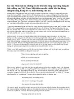 Cảm nhận của em về tình yêu con và lòng yêu nước, gắn bó với cách mạng của người mẹ Tà-ôi trong những lời ru ở bài thơ Khúc hát ru những em bé lớn trên lưng mẹ của Nguyễn Khoa Điềm.