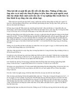 Cảm nghĩ sau khi đọc bài: Đấu tranh cho một thế giới hoà bình.