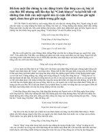 Phân tích bài thơ Cảnh khuya của Hồ Chí Minh