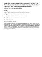 Mở rộng vốn từ: Hòa bình trang 47 sgk Tiếng Việt lớp 5