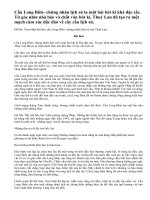 Cảm nhận khi đọc cầu Long Biên- chứng nhân lịch sử của Thuý Lan