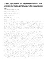 Cảm nhận của em về nhân vật Thu - cô nữ giao liên trong truyện Chiếc lược ngà của nhà văn Nguyễn Quang Sáng.