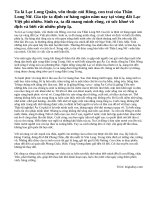 Trong vai Lạc Long Quân, kể lại truyền thuyết Con rồng cháu Tiên