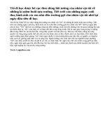 Tóm tắt dòng cảm xúc của nhân vật tôi trong văn bản Tôi đi học của Thanh Tịnh