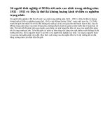 Hãy giải thích vì sao số người thất nghiệp ở Mĩ lên tới mức cao nhất vào những năm 1932-1933.