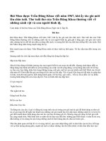 Cảm nhận về bài thơ Mưa của Trần Đăng Khoa