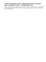 Về một số thành tựu văn học, nghệ thuật, khoa học, kĩ thuật ở nước ta cuối thế kỉ XVIII — nửa đầu thế kỉ XIX