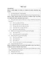 Hoàn thiện công tác xây dựng chiến lược kinh doanh tại Công ty TNHH xây dựng thương mại Nam Á