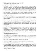 Hãy điểm lại các cuộc kháng chiến và khởi nghĩa giành độc lập trong lịch sử nước ta trước thế kỉ XIX.