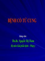 Bài Giảng Bệnh Cổ Tử Cung