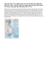 Nghĩa quân Tây Sơn lật đổ chính quyền họ Nguyễn