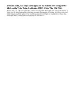 Em hãy kể tên các cuộc khởi nghĩa nông dân đầu thế kỉ XVI.