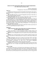 khảo sát nồng độ haptoglobin huyết thanh ở bệnh nhân suy thận mạn giai đoạn cuối 