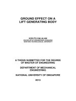 Ground effect on a lift generating body