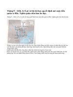 Lê Lợi tiến quân ra Bắc, mở rộng phạm vi hoạt động (cuối năm 1426)