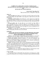 nghiên cứu sự biến đổi của huyết áp động mạch đo bằng phương pháp không xâm nhậm và xâm nhập ở bệnh nhi sốc do sốt xuất huyết dengue 