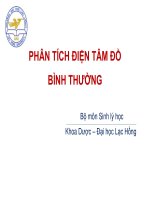 Bài giảng phân tích điện tâm đồ bình thường 