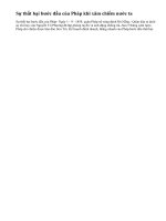 Sự thất bại bước đầu của Pháp khi xâm chiếm nước ta như thế nào?