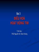 Giáo trình điều hòa hoạt động tim 