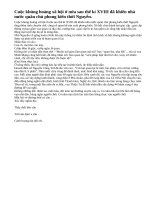 Tình hình xã hội và đời sống nhân dân