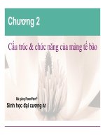 cấu trúc và chức năng màng tế bào