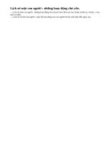 Có gì khác nhau giữa lịch sử một con người và lịch sử xã hội loài người ?