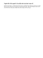 Người tối cổ là những người như thế nào ?