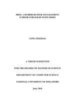 A hybrid buffer management scheme for solid state disks