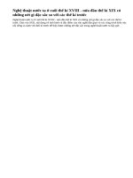 Nghệ thuật nước ta ở cuối thế kỉ XVIII - nửa đầu thế kỉ XIX có những nét gì đặc sắc so với các thế kỉ trước