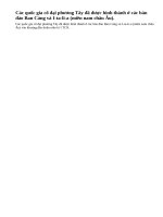 Các quốc gia cổ đại phương Tây đã được hình thành ở đâu và từ bao giờ ?