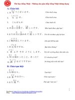 Các câu giao tiếp thông dụng