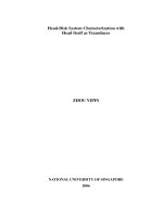 Head disk system characterization with head itself as transducer